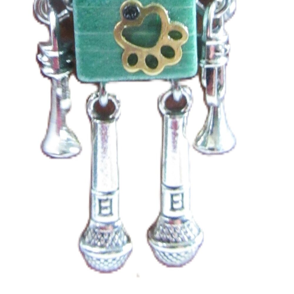 ROBOT GIRL PURSE CHARM KEYCHAIN NEW REMINISCENT OF DESIGNER - Picture 4 of 7